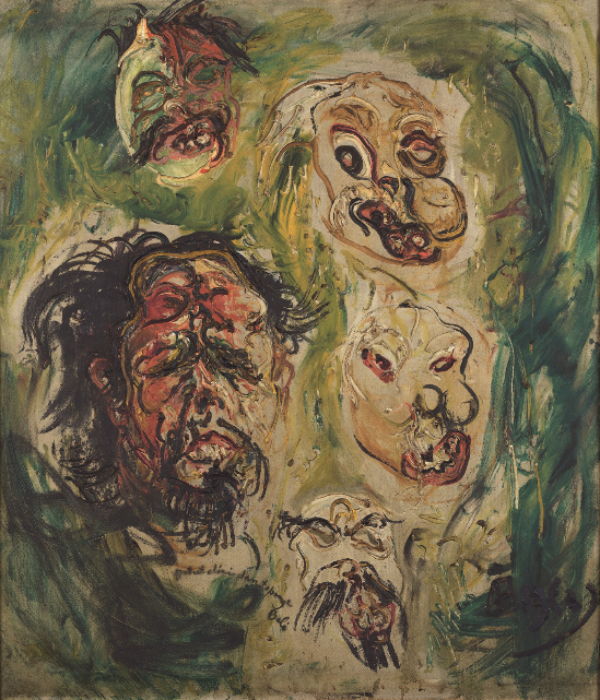 Self-Portrait and Balinese Masks